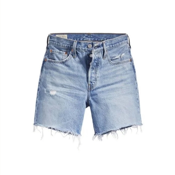 Levi's 501 Mid-Thigh Women's Jean Shorts, US27 - Picture 8 of 11